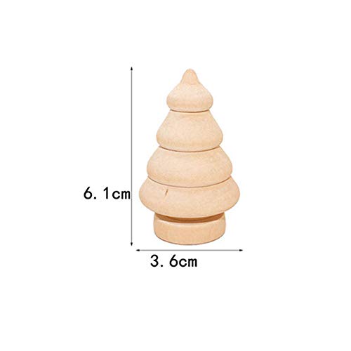 10 Pieces Wooden Peg Dolls Unfinished Wooden Doll Bodies Unfinished Wooden Figures Unfinished Wood Baby Peg Doll Wood Tree Peg Doll for DIY Crafts lasenersm