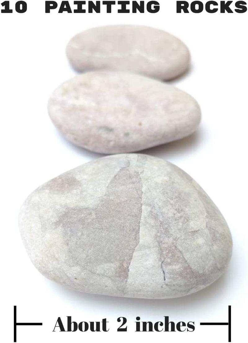 10 Rocks for Painting Painting Kindness Rocks about 2 inches in length WoodArtSupply