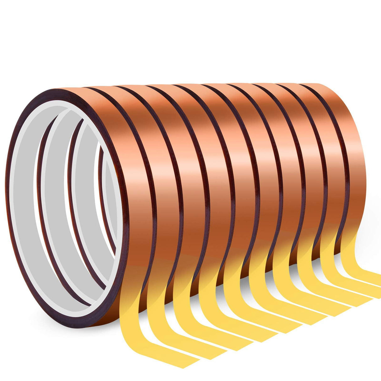 10 Rolls Heat Resistant Tapes for Sublimation, 10mm X 33m 108ft Heat Press Tape for High Temperature Heat Transfer for Sublimation on Coffee Mugs, Cruzix