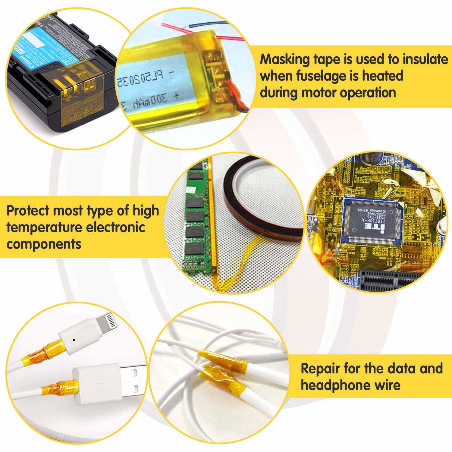 10 Rolls Heat Resistant Tapes for Sublimation, 10mm X 33m 108ft Heat Press Tape for High Temperature Heat Transfer for Sublimation on Coffee Mugs, Cruzix