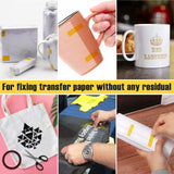 10 Rolls Heat Resistant Tapes for Sublimation, 10mm X 33m 108ft Heat Press Tape for High Temperature Heat Transfer for Sublimation on Coffee Mugs, Cruzix