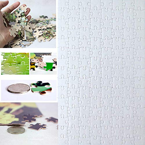 10 Sets Blank Sublimation A4 Jigsaw Puzzle with 120 Pieces DIY Heat Press Transfer Crafts A4 Thermal Transfer Puzzle Wholesale DIY Thermal Transfer MS WGO