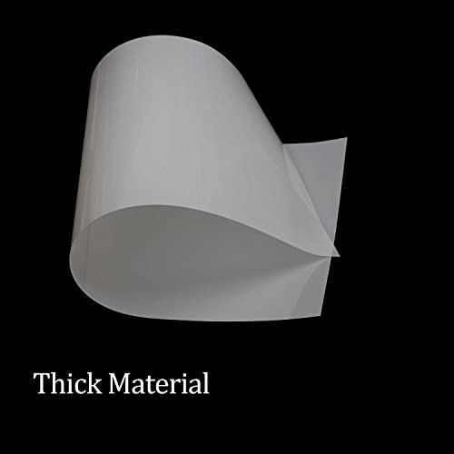 10 Sheets 10 mil Mylar Sheet 12 x 24 inch Milky Translucent Plastic Blank Stencil, Make Your Own Stencil for Cricut, Laser Cutting, Gyro-Cut Tool EGOSKY