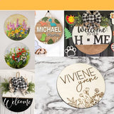 10 Unfinished Wooden Circles 7.2 inch Wooden Circle Wooden Coasters, DIY Crafts and Home Decoration Blank Wood Chips, Children and Students DIY Props N\A