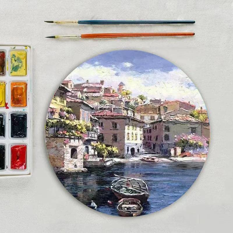 10 Unfinished Wooden Circles 7.2 inch Wooden Circle Wooden Coasters, DIY Crafts and Home Decoration Blank Wood Chips, Children and Students DIY Props N\A