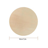 10 Unfinished Wooden Circles 7.2 inch Wooden Circle Wooden Coasters, DIY Crafts and Home Decoration Blank Wood Chips, Children and Students DIY Props N\A