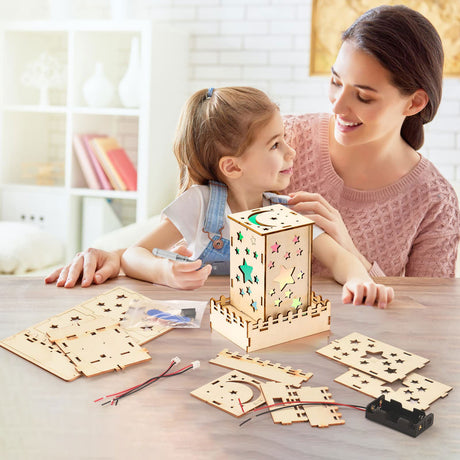 10 in 1 STEM Building Kits for Kids, Wood Craft Kit for Girls Age 8-12, Science Experiment Projects for 6-8, Woodworking Model Kit,3D Puzzles STEM Yutin