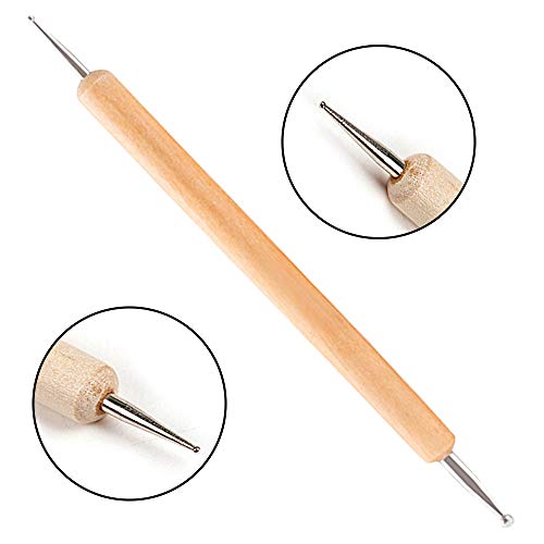 10 pc 2 Way Dotting Pen Tool Nail Art Tip Dot Paint Manicure kit, Embossing Stylus for Painting PERRIROCK