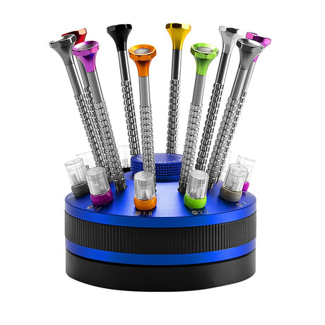 10 pcs Precision Slotted And Phillips Screwdriver Set Different Sizes With 20 Extra Replace Blades Watchmakers Tools for Watch,Jewelry,Eyeglass Singcci