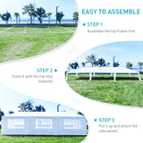 10'x30' Outdoor Party Tent, Large Tents for Parties, Wedding, Graduation and Birthday, White Event Tents with 8 Sidewalls & 2 Zipper Doors, Outside Gazebo Tent for Garden and Backyard ANTSKU