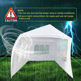 10'x30' Party Tent, Outdoor Tents for Parties, Wedding and Birthday, White Large Canopy Tent with 8 Removable Sidewalls & Transparent Windows, Outside Gazebo Event Tent for Garden, Patio and Backyard ANTSKU