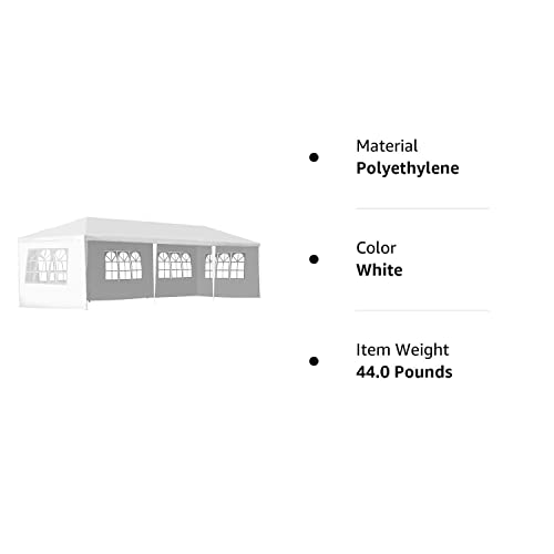 10'x30' Party Wedding Outdoor Patio Tent Canopy Heavy Duty Gazebo Pavilion -5 FDW