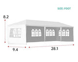 10'x30' Party Wedding Outdoor Patio Tent Canopy Heavy Duty Gazebo Pavilion -5 FDW