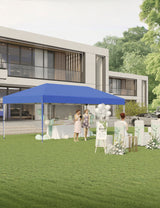 10'x 20' Pop Up Canopy Tent for Parties, Heavy Duty Commercial Canopy Tent Outdoor Vendor Party Tent Waterproof Gazebo Shelter for Patio Outdoor Party Events, Blue GAOMON