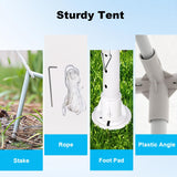 10' x 30' Outdoor Canopy Tent with 5 Removable Sidewalls, Party Tent Wedding Tents for Parties with Waterproof PE Cover, Ropes & Stakes, Backyard Tent Event Tent for Birthday, Celebration & Holidays Angel Sar