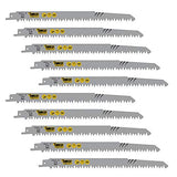10 x SabreCut SCRS1531L_10 9 29/64" (240mm) 5 TPI S1531L Very Fast Wood Cutting Reciprocating Sabre Saw Blades Compatible with Bosch Dewalt Makita SabreCut