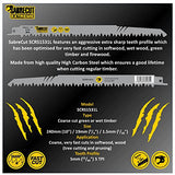 10 x SabreCut SCRSKW10A Mixed S644D S1531L S2345X Fast Wood Cutting Reciprocating Sabre Saw Blades Compatible with Bosch Dewalt Makita and many SabreCut