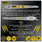 10 x SabreCut SCRSKW10A Mixed S644D S1531L S2345X Fast Wood Cutting Reciprocating Sabre Saw Blades Compatible with Bosch Dewalt Makita and many SabreCut