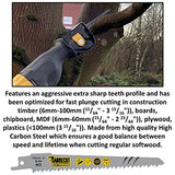 10 x SabreCut SCRSKW10A Mixed S644D S1531L S2345X Fast Wood Cutting Reciprocating Sabre Saw Blades Compatible with Bosch Dewalt Makita and many SabreCut