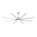 Ceiling Fan With Dimmable LED Light, 8 Blades, Reversible DC Motor, Remote Control HouseOfZazla