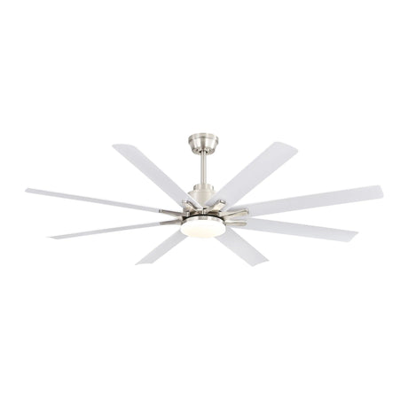 Ceiling Fan With Dimmable LED Light, 8 Blades, Reversible DC Motor, Remote Control HouseOfZazla