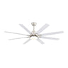 Ceiling Fan With Dimmable LED Light, 8 Blades, Reversible DC Motor, Remote Control HouseOfZazla