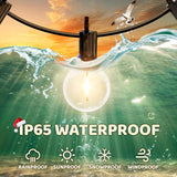 10FT LED Outdoor String Lights - Waterproof Patio Lights Shatterproof G40 Edison Globe Bulb, Connectable Hanging Outdoor String Lighting for Indoor Backyard Yard Gazebo Porch Party Decor - SOLROS SOLROS STUDIO