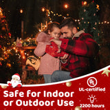 10FT LED Outdoor String Lights - Waterproof Patio Lights Shatterproof G40 Edison Globe Bulb, Connectable Hanging Outdoor String Lighting for Indoor Backyard Yard Gazebo Porch Party Decor - SOLROS SOLROS STUDIO