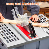 10in Table Saw, 1800W 5000RPM Portable Table Saw with Stand & Safety Switch, Push Stick, 90°Cross Cut & 0-45°Cutting, Multifunctional Table Saw for Towallmark