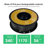 10KG PLA Filament PETG 3D Filament 1.75mm for 3D Printer Filament 10rolls/Set Mixed Colors and Materials FDM Printing(10 KG PETG Gray) wangkeying