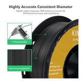 10KG PLA Filament PETG 3D Filament 1.75mm for 3D Printer Filament 10rolls/Set Mixed Colors and Materials FDM Printing(10 KG PETG Gray) wangkeying