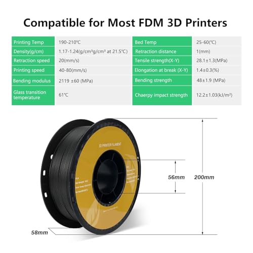 10KG PLA Filament PETG 3D Filament 1.75mm for 3D Printer Filament 10rolls/Set Mixed Colors and Materials FDM Printing(10 KG PETG Gray) wangkeying