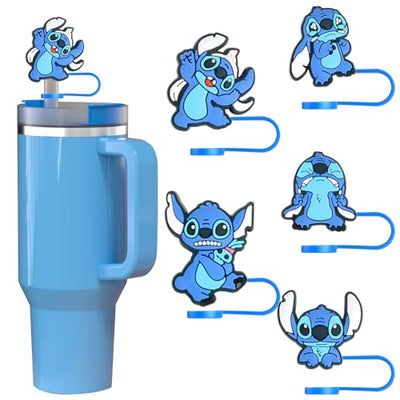 10mm Stanley Straw Topper, 5Pcs Straw Cover Cap for Stanley 30Oz 40Oz Tumbler, Funny Reusable Straw Tip Covers for Stanley Cup Accessories