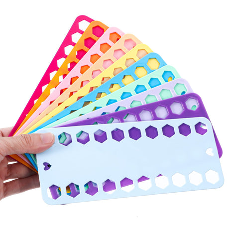 10PCS Cross Stitch Thread Organizer Embroidery Floss Holder Needlework Project Card Plastic Sewing Thread Winding Plate Board Card Cross Stitch Supplies Needlework Holder Storage Tool(Mixcolor) Xinjoduz