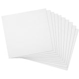 10Pcs Embroidery Fabric White Squares Pre-Cut Embroidery Cloth Fabric Natural Cotton Cloth for Embroidery Needlework Garment Craft(7.87 Inch) Telooco