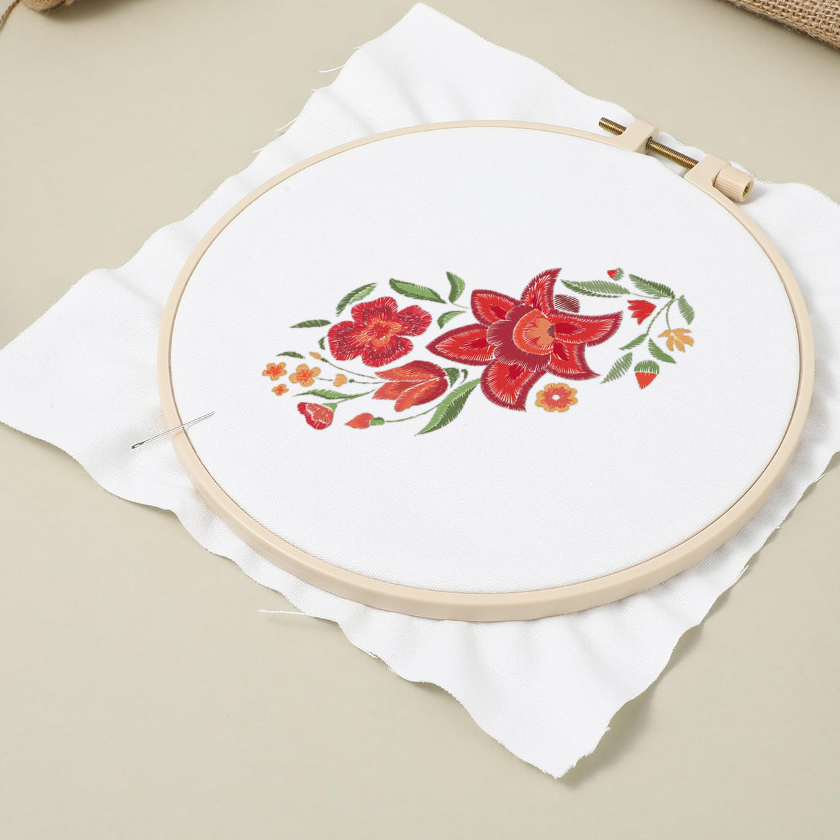 10Pcs Embroidery Fabric White Squares Pre-Cut Embroidery Cloth Fabric Natural Cotton Cloth for Embroidery Needlework Garment Craft(7.87 Inch) Telooco