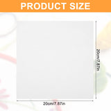 10Pcs Embroidery Fabric White Squares Pre-Cut Embroidery Cloth Fabric Natural Cotton Cloth for Embroidery Needlework Garment Craft(7.87 Inch) Telooco