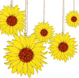 10Pcs Unfinished Wood Cutouts Sunflower Wooden Cutouts Sign Inspirational Wall Porch Art WoodArtSupply