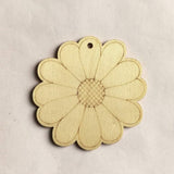 10Pcs Unfinished Wood Slices Flower Wood Cutouts with Twine Discs DIY Crafts Hanging WoodArtSupply