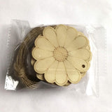 10Pcs Unfinished Wood Slices Flower Wood Cutouts with Twine Discs DIY Crafts Hanging WoodArtSupply