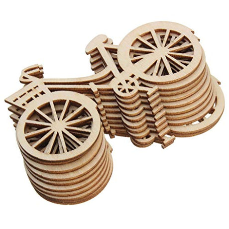 10pcs Bicycle Bike Cutout Veneers Slices DIY Crafting Ornament Theme Wedd Holiday Decorations Clearance Holiday Decoration Sets Party Decorations Youngy