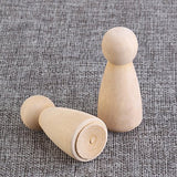 10pcs Blank Peg Dolls Body Unfinished People Wood Doll Figures Unfinished Wood Peg Doll Bodies Wooden Peg Dolls Blank Wooden Doll Doll Kids Dolls SUPVOX