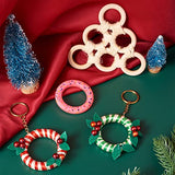 10pcs Macrame Wood Rings 40mm Natural Unfinished Wood Circles Donut Linking Rings for DIY Craft Pendant Connector Jewelry Making Home Decoration EEE ELECRELIVE