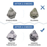 10pcs Newest UV Resin Super Fast Curing Crystal Clear High Transparency Resin Crafts DIY Jewelry Making Kit with Mini Foldable UV Lamp for Beginners VidaRosa