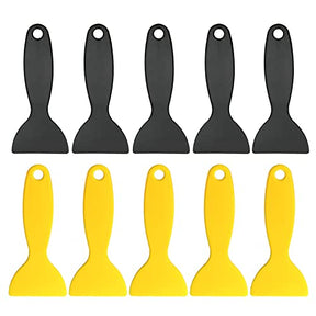 10pcs Plastic Spatula Paint Scrapers, Flexible Resin Scraper Putty Knife Air Bubble Remover Sticker Installation Tool for 3D Printing Resin Removal Lankki