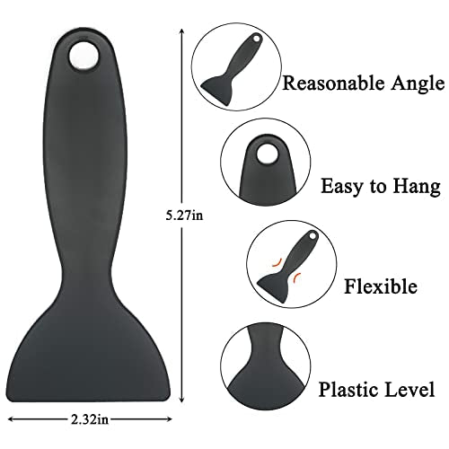 10pcs Plastic Spatula Paint Scrapers, Flexible Resin Scraper Putty Knife Air Bubble Remover Sticker Installation Tool for 3D Printing Resin Removal Lankki