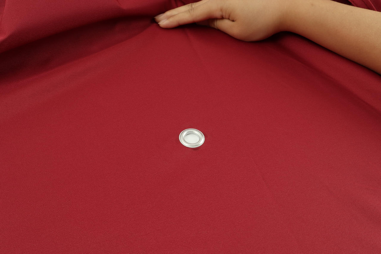 10x12 Ft Gazebo Replacement Canopy Cover, Double-Tiered Outdoor Patio Tent Roof with Drain Holes, UV-Resistant(Red) ZLECTIO