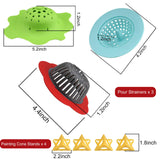 11”Rotate Turntable Sculpting Wheel with Pour Painting Supplies Acrylic Pouring Strainers for DIY Art Pouring Acrylic Paint Kit Uprony