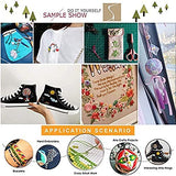 11 Skeins Embroidery Floss Cross Stitch Thread Metallic Embroidery for DIY Embroidery Thread Crafts （8 m 12 Strands） Redsea