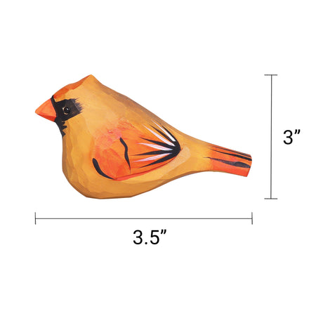 Hand Carved Cardinal Bird, Unique Gift for Loved Ones Kitsville